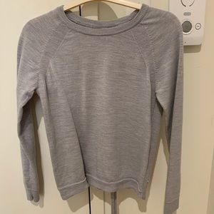 Lululemon Cashmere Lace up Back sweater